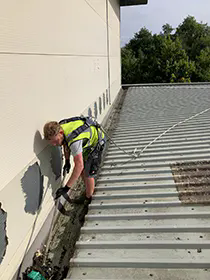 Stockton Industrial Roofing gutter cleaning